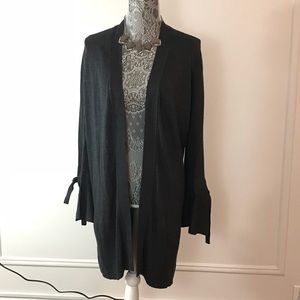 LOFT long gray open cardigan - NEVER WORN - NWOT